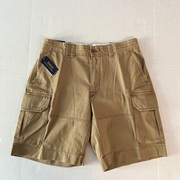 Polo Ralph Lauren Mens Sz 36 Cargo Shorts Classic Gellar Montana Khaki NWT - Picture 3 of 11
